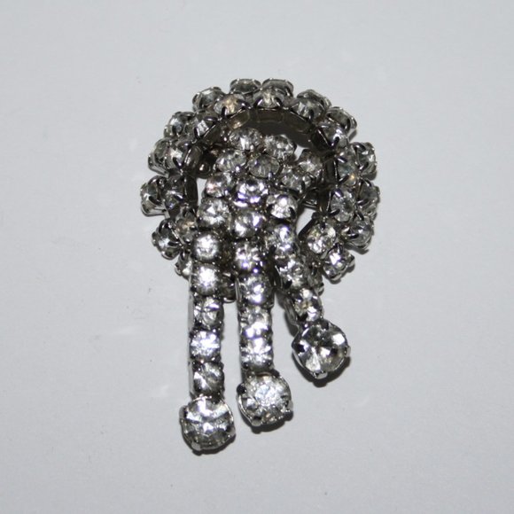 Vintage rhinestone brooch - Picture 1 of 5